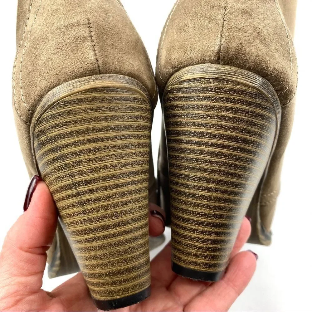 Mia Shawna Taupe Bootie - 8.5